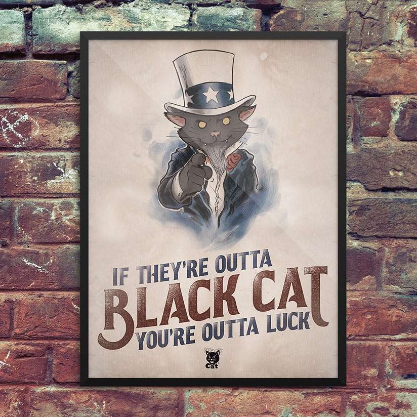 Black Cat Poster