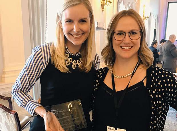Leslie Marshall and Erica Super at Social Media Awards