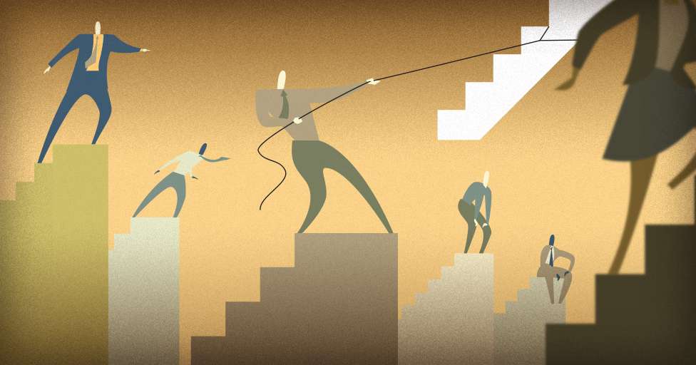 Man moving staircase, SEO for CPG