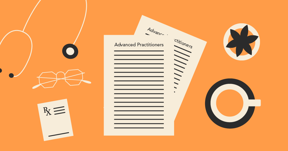 Illustration of advanced practitioners and doctors