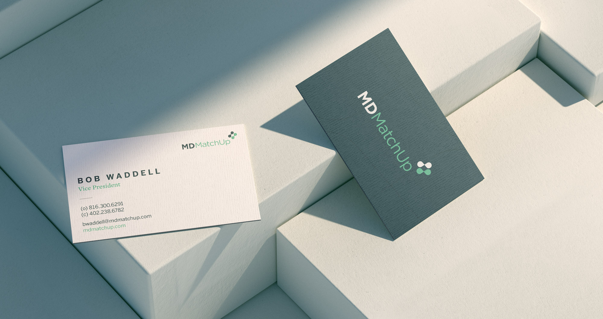 Front and back of business card