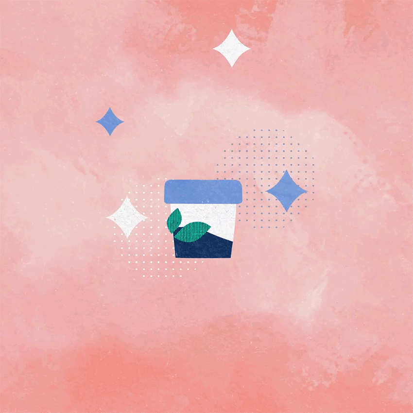 Huhtamaki ICON ice cream container illustration