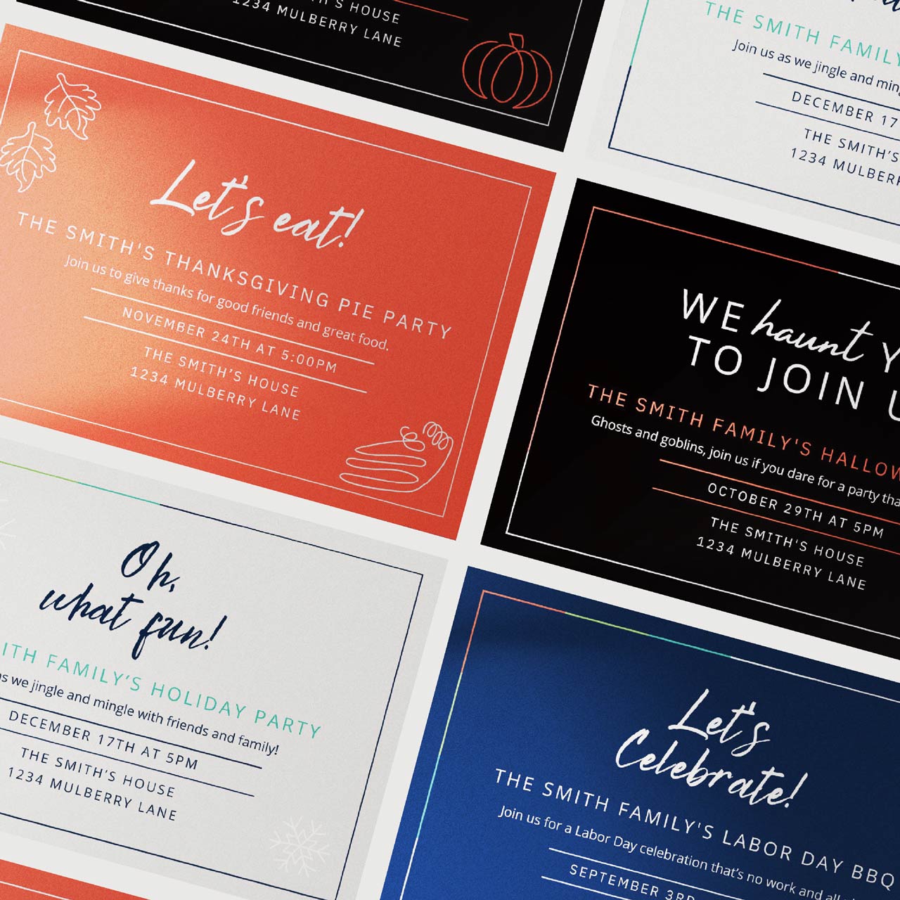 MyChinet Printed Invite Cards